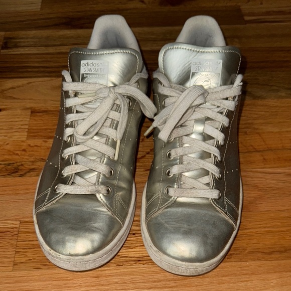 adidas Shoes - Adidas Metallic Silver Stan Smith Sneakers unisex men’s women’s sz 11 shoes